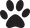 A black paw print